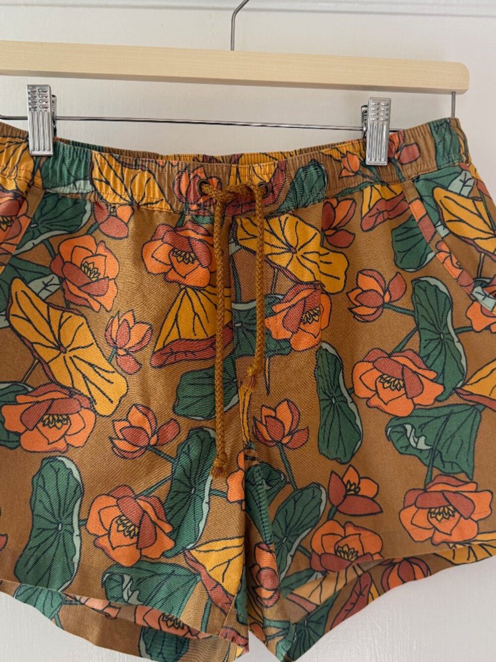 Toad & Co Boundless Shorts Organic Cotton Kelp Lotus Size small